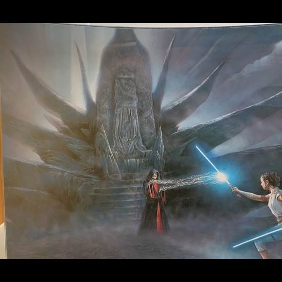 Star Wars Rey’s Awakening Curved Acrylic Print Thomas Kinkade - Picture 5 of 7